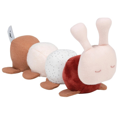 LAPIDOU. Υφασμάτινη κάμπια - κουδουνίστρα (χρώμα της σκουριάς)