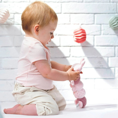 LAPIDOU. Υφασμάτινη κάμπια - κουδουνίστρα (χρώμα της σκουριάς)