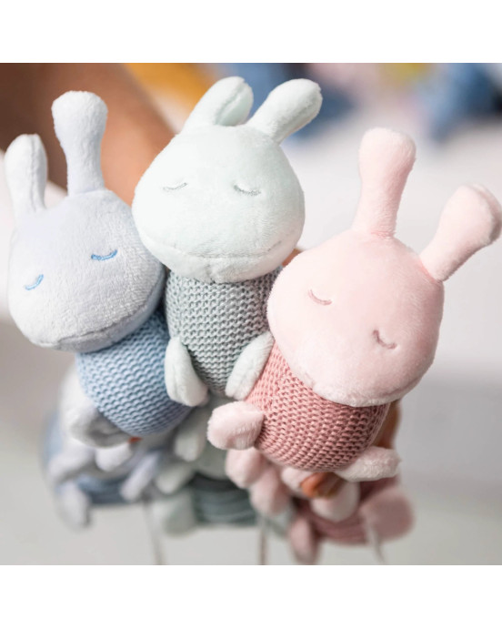 LAPIDOU. Υφασμάτινη κάμπια - κουδουνίστρα (χρώμα της σκουριάς)