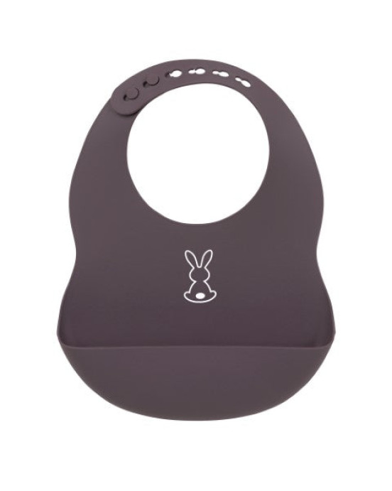 SILICON. Σαλιάρα σιλικόνης (μωβ σκούρο)