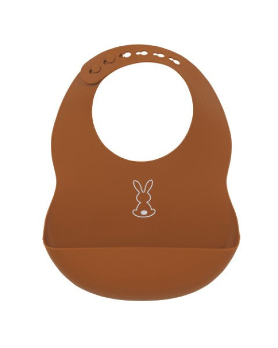 SILICON. Σαλιάρα σιλικόνης (terracota)