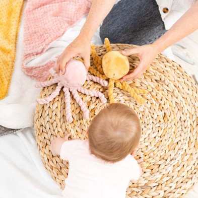 LAPIDOU. Υφασμάτινο Χταπόδι (ώχρα)