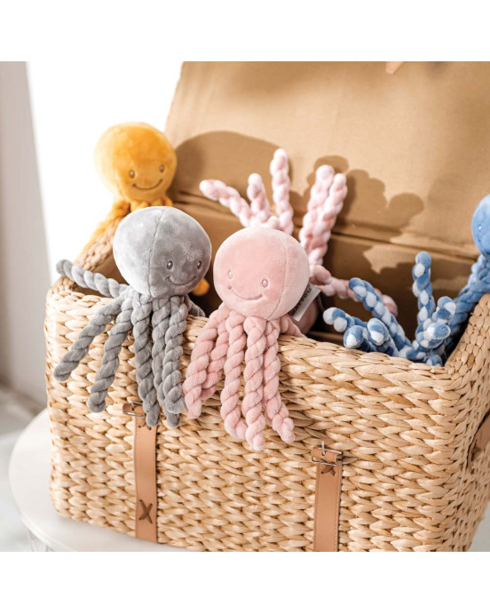 LAPIDOU. Υφασμάτινο Χταπόδι (vintage ροζ)