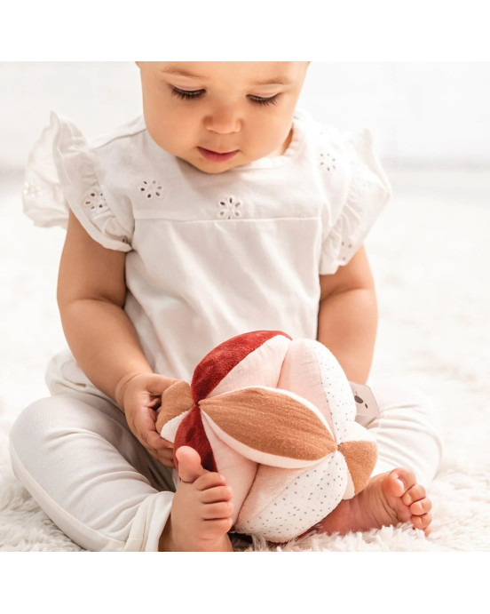 LAPIDOU. Υφασμάτινη μπάλα με ήχους και χειρολαβές (πράσινο)