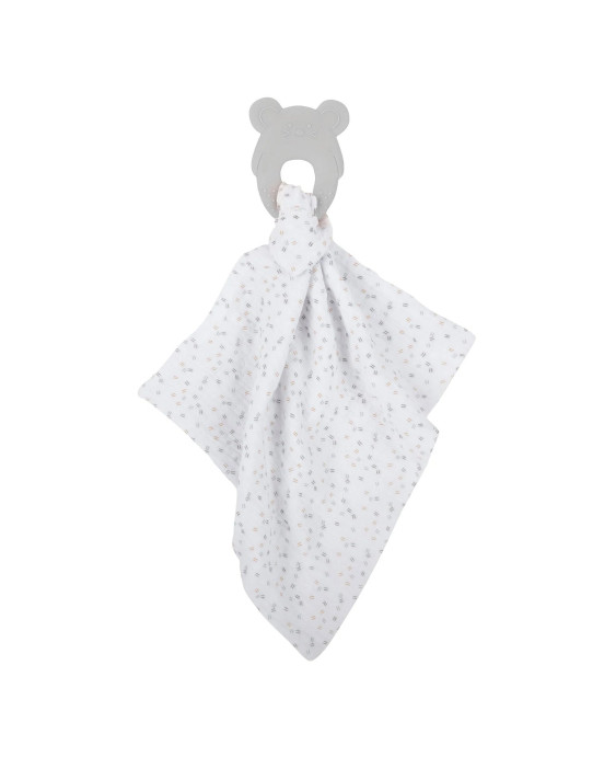 LAPIDOU. Υφασμάτινο ντουντού με μασητικό σιλικόνης (γκρι)