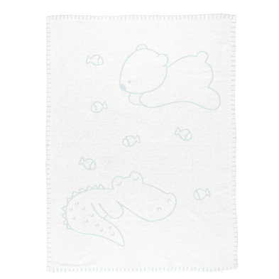 ROMEO, JULES & SALLY. Βρεφικό πλεκτό κουβερτάκι 75x100