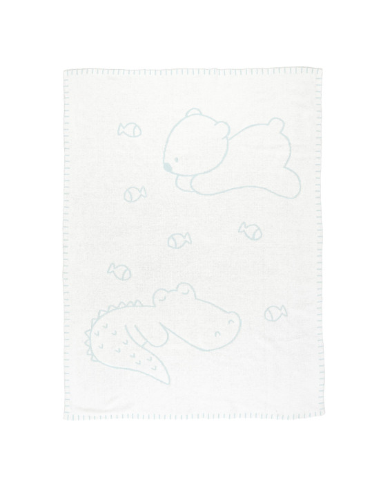 ROMEO, JULES & SALLY. Βρεφικό πλεκτό κουβερτάκι 75x100