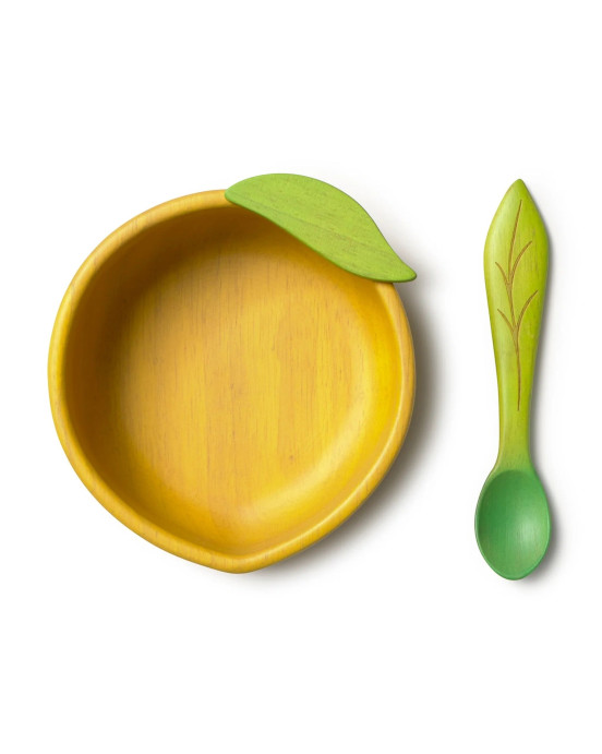 OLI&CAROL. Σετ φαγητού μπολ-κουτάλι Λεμόνι
