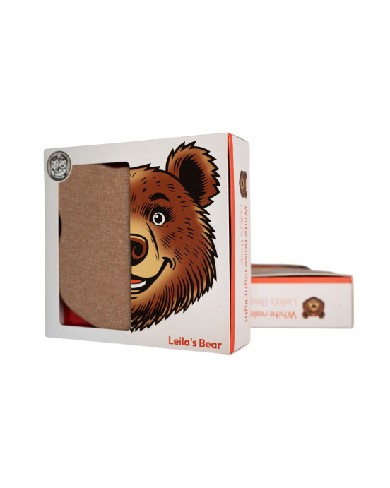 OLLIE&LEILA. Επιτοίχιο φωτιστικό νυχτός με λευκούς ήχους Αρκουδάκι