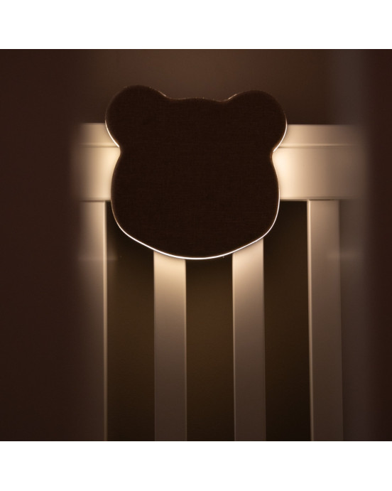 OLLIE&LEILA. Επιτοίχιο φωτιστικό νυχτός με λευκούς ήχους Αρκουδάκι