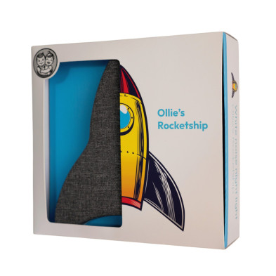 OLLIE&LEILA. Επιτοίχιο φωτιστικό νυχτός με λευκούς ήχους Διαστημόπλοιο