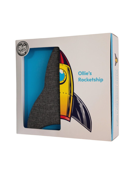 OLLIE&LEILA. Επιτοίχιο φωτιστικό νυχτός με λευκούς ήχους Διαστημόπλοιο