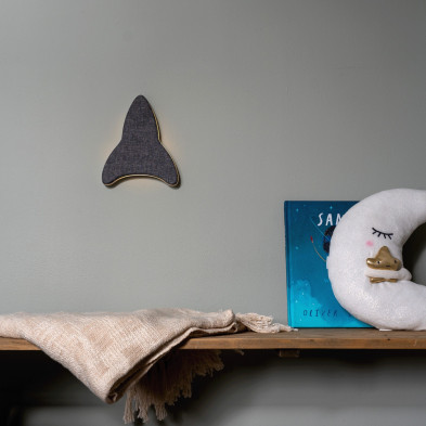 OLLIE&LEILA. Επιτοίχιο φωτιστικό νυχτός με λευκούς ήχους Διαστημόπλοιο