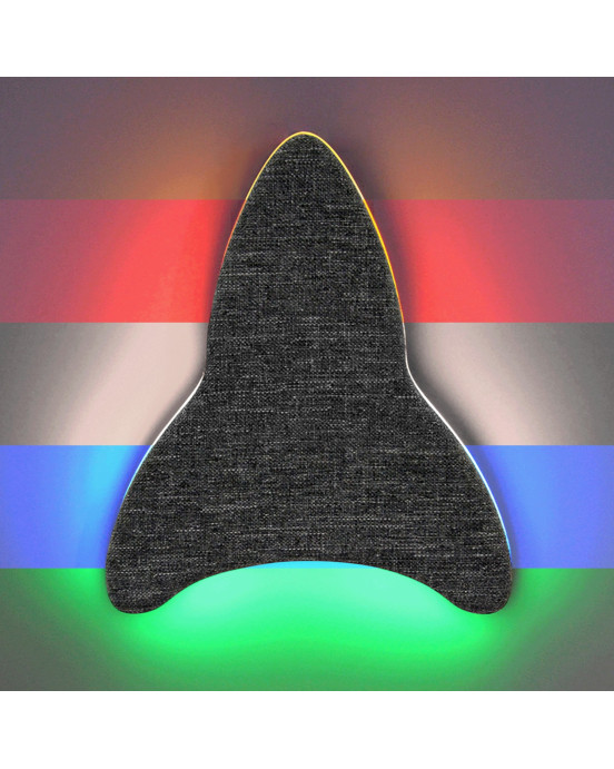 OLLIE&LEILA. Επιτοίχιο φωτιστικό νυχτός με λευκούς ήχους Διαστημόπλοιο