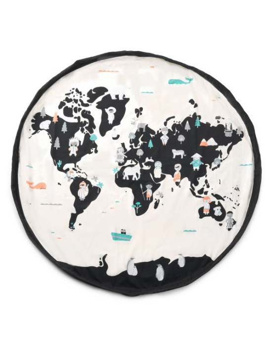 PLAY&GO. Χαλάκι παιχνιδιού - τσάντα 2 σε 1. Worldmap