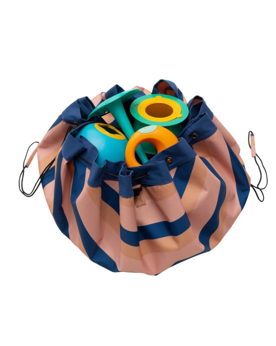 PLAY&GO. Χαλάκι παιχνιδιού - τσάντα 2 σε 1. Outdoor Mokka Stripes