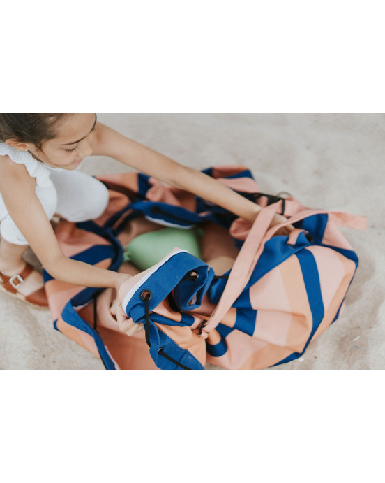 PLAY&GO. Χαλάκι παιχνιδιού - τσάντα 2 σε 1. Outdoor Mokka Stripes