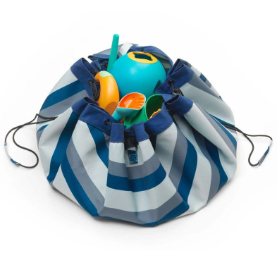 PLAY&GO. Χαλάκι παιχνιδιού - τσάντα 2 σε 1. Outdoor Blue/Green Stripes