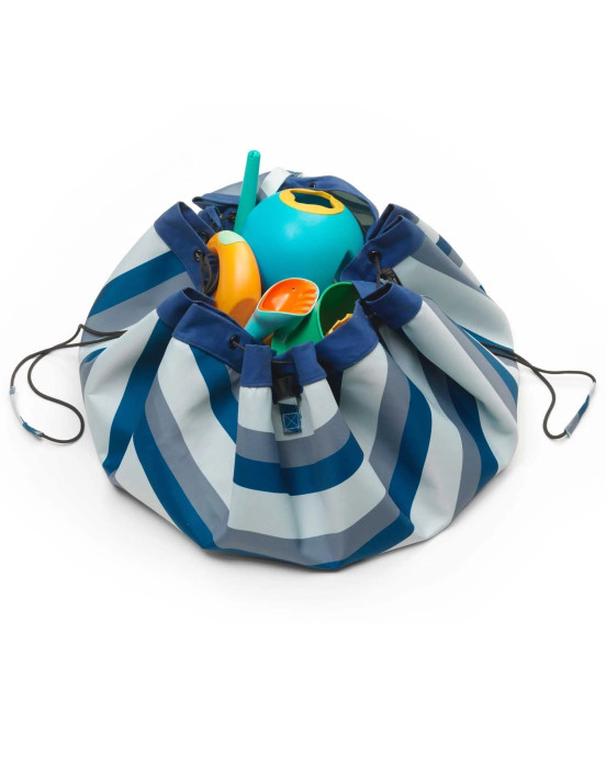 PLAY&GO. Χαλάκι παιχνιδιού - τσάντα 2 σε 1. Outdoor Blue/Green Stripes