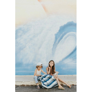 PLAY&GO. Χαλάκι παιχνιδιού - τσάντα 2 σε 1. Outdoor Blue/Green Stripes