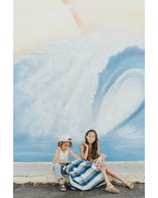 PLAY&GO. Χαλάκι παιχνιδιού - τσάντα 2 σε 1. Outdoor Blue/Green Stripes