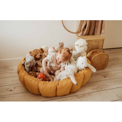 PLAY&GO. Στρώμα παιχνιδιού μαλακό - βρεφική φωλιά - τσάντα 3 σε 1. Mustard