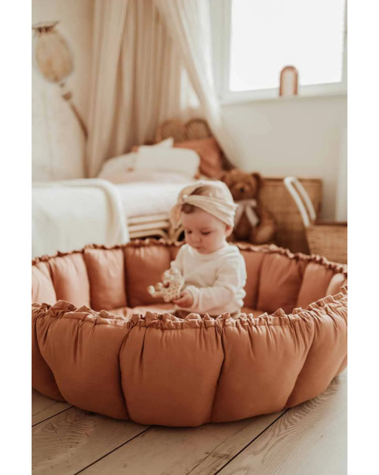 PLAY&GO. Στρώμα παιχνιδιού μαλακό - βρεφική φωλιά - τσάντα 3 σε 1. Tawny Brown