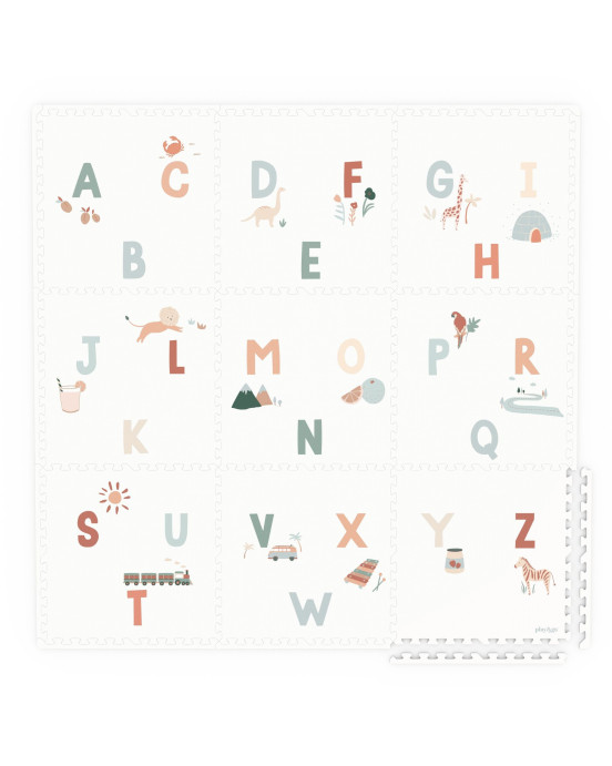 PLAY&GO. Στρωματάκι-παζλ διπλής όψης - κουτί αποθήκευσης - Αλφάβητο (EEVA)