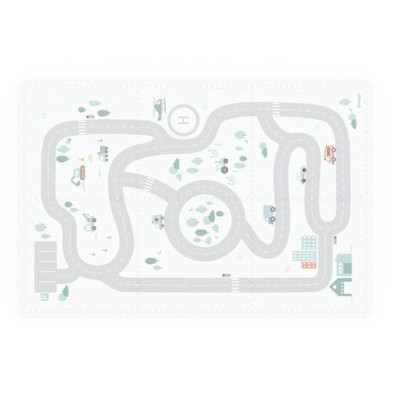 PLAY&GO. Στρωματάκι-παζλ διπλής όψης - κουτί αποθήκευσης - Δρόμος