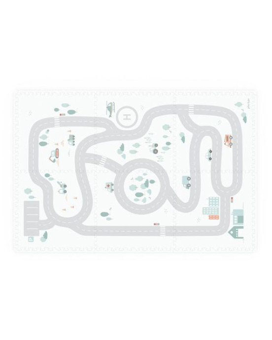 PLAY&GO. Στρωματάκι-παζλ διπλής όψης - κουτί αποθήκευσης - Δρόμος