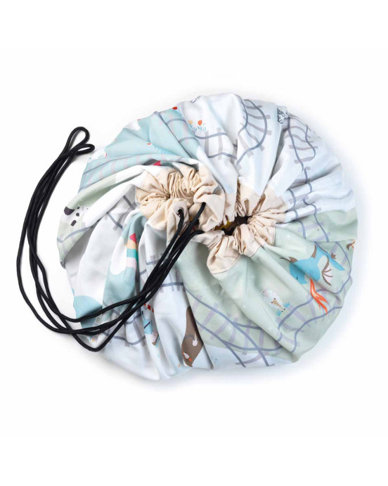 PLAY&GO. Χαλάκι παιχνιδιού - τσάντα 2 σε 1. Trainmap/bears