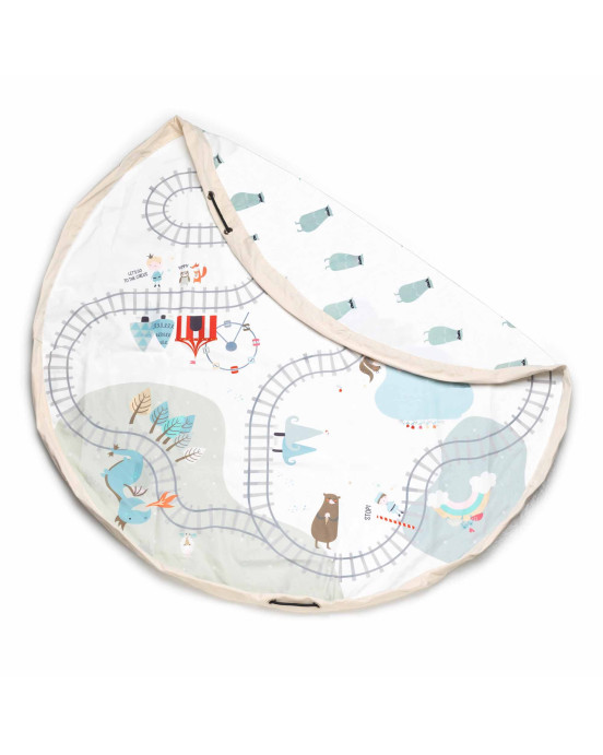 PLAY&GO. Χαλάκι παιχνιδιού - τσάντα 2 σε 1. Trainmap/bears