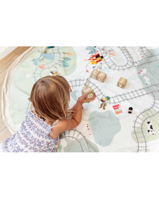 PLAY&GO. Χαλάκι παιχνιδιού - τσάντα 2 σε 1. Trainmap/bears