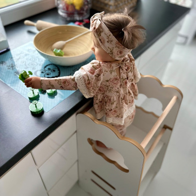 PLUSH NEST. Ξύλινος πύργος εκμάθησης 2 επιπέδων Cloud Wooden Play