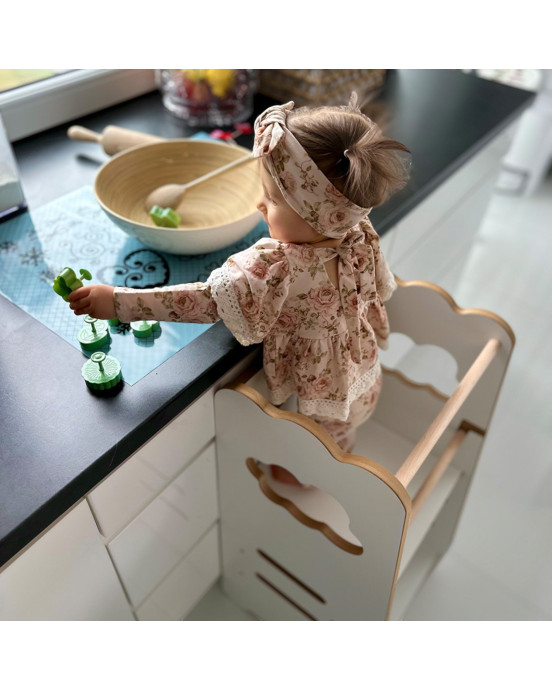 PLUSH NEST. Ξύλινος πύργος εκμάθησης 2 επιπέδων Cloud Wooden Play