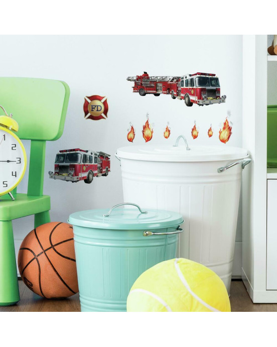 RoomMates. Αυτοκόλλητα τοίχου Πυροσβεστικά οχήματα.