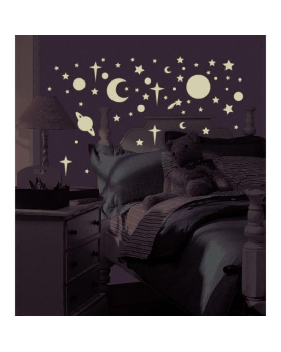 RoomMates. Αυτοκόλλητα τοίχου φωσφορίζοντα Πλανήτες