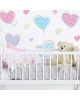RoomMates. Αυτοκόλλητα τοίχου Καρδιές