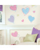 RoomMates. Αυτοκόλλητα τοίχου Καρδιές