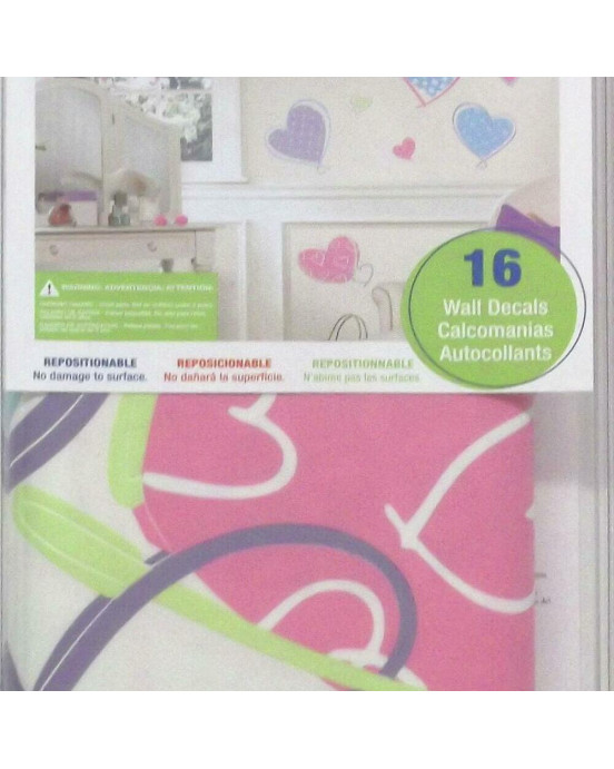 RoomMates. Αυτοκόλλητα τοίχου Καρδιές