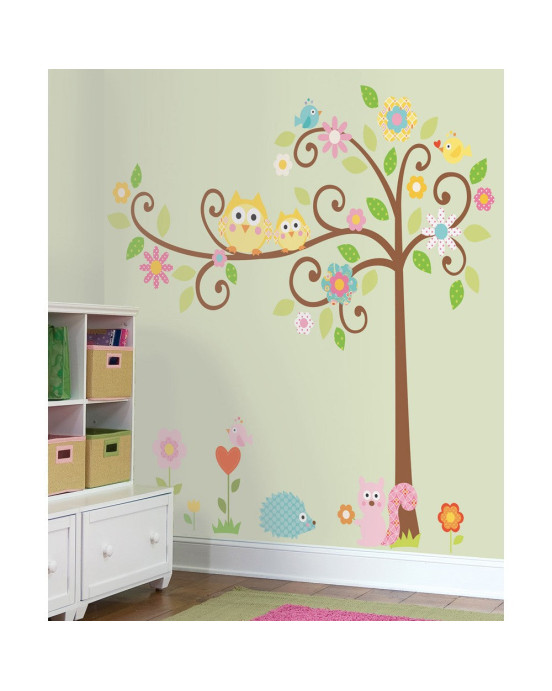 RoomMates. Αυτοκόλλητα τοίχου Χαρούμενο δάσος.