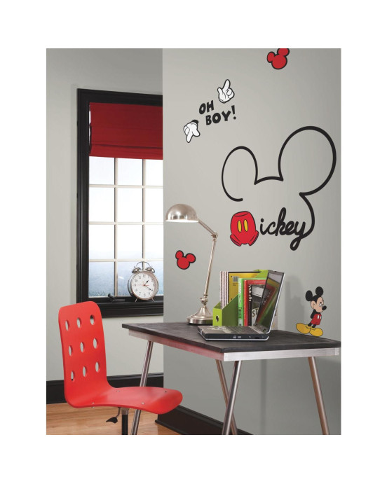 RoomMates. Αυτοκόλλητα τοίχου Mickey υπογραφή.