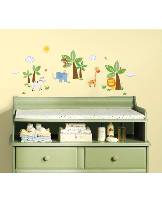 RoomMates. Αυτοκόλλητα τοίχου Ζώα της ζούγκλας.