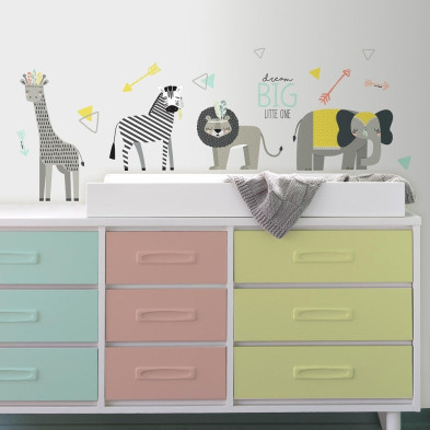 RoomMates. Αυτοκόλλητα τοίχου Ζωάκια-Εξερευνητές.