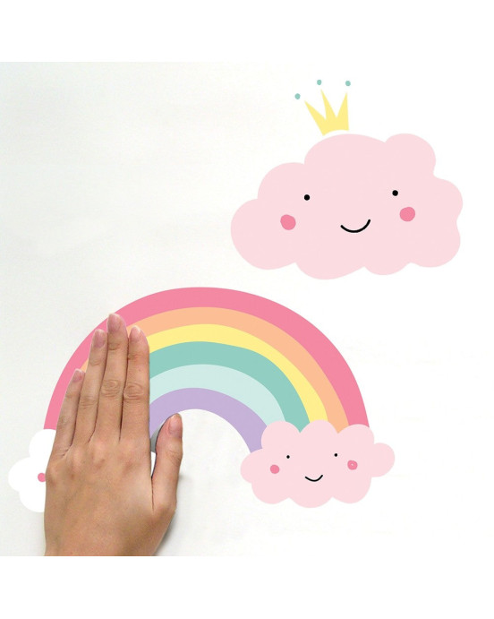 RoomMates. Αυτοκόλλητα τοίχου Μονόκεροι & Ουράνια τόξα.