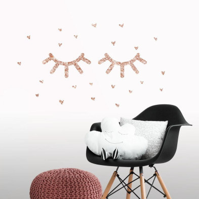 RoomMates. Αυτοκόλλητα τοίχου glitter Βλεφαρίδες.