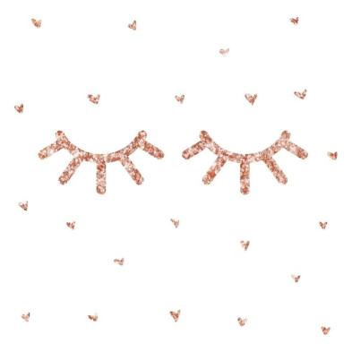 RoomMates. Αυτοκόλλητα τοίχου glitter Βλεφαρίδες.