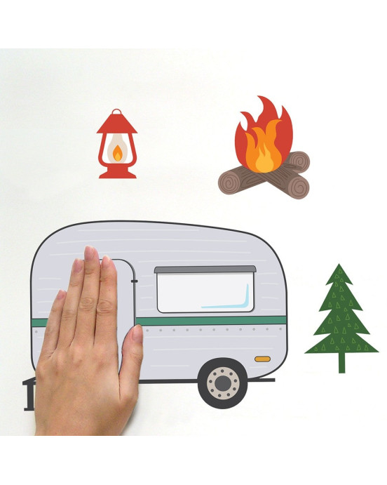 RoomMates. Αυτοκόλλητα τοίχου Camping.