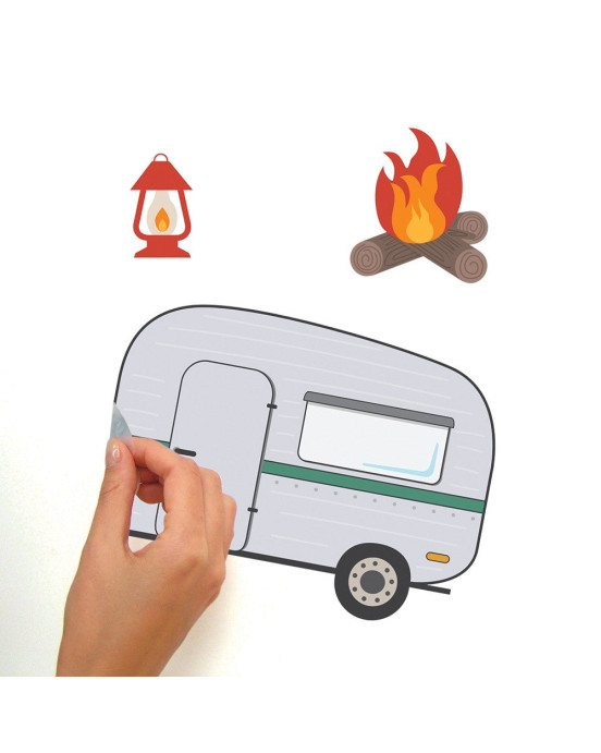 RoomMates. Αυτοκόλλητα τοίχου Camping.