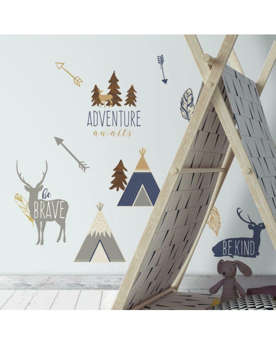 RoomMates. Αυτοκόλλητα τοίχου Κάμπινγκ στον Αρκτικό κύκλο.